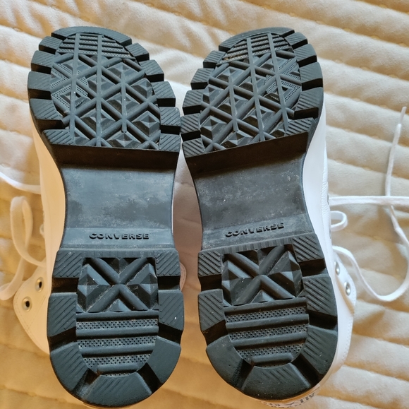 White leather platform converse - Picture 4 of 6